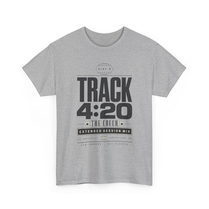 Funny T-Shirt — TRACK 4:20 Graphic Tee (Retro Music Poster Style)