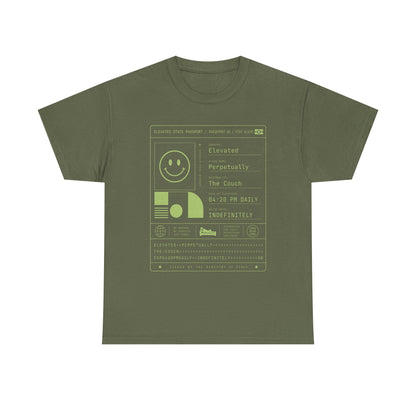 Funny Positive Data Graphic Tee — "Everything Is Fine" Minimalist Smiley Shirt