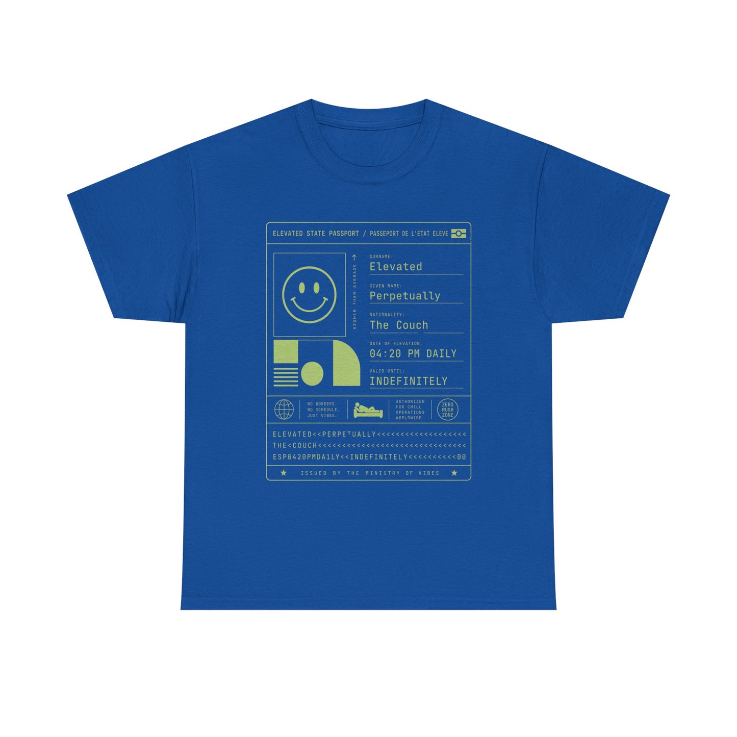 Funny Positive Data Graphic Tee — "Everything Is Fine" Minimalist Smiley Shirt