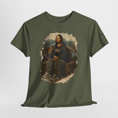 Mona Lisa Graphic Tee – Vintage Art Parody T-Shirt
