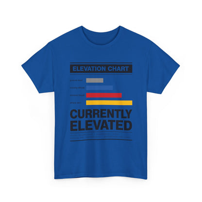 Funny Currently Elevated Tee — Elevation Chart Graphic T-Shirt