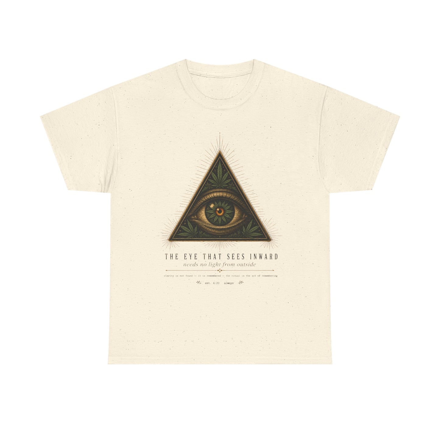 All-Seeing Eye Triangle Graphic Tee — "The Eye That Sees Within"