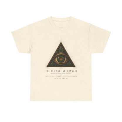 All-Seeing Eye Triangle Graphic Tee — "The Eye That Sees Within"