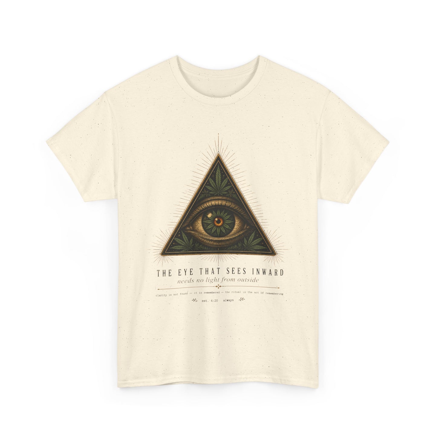 All-Seeing Eye Triangle Graphic Tee — "The Eye That Sees Within"