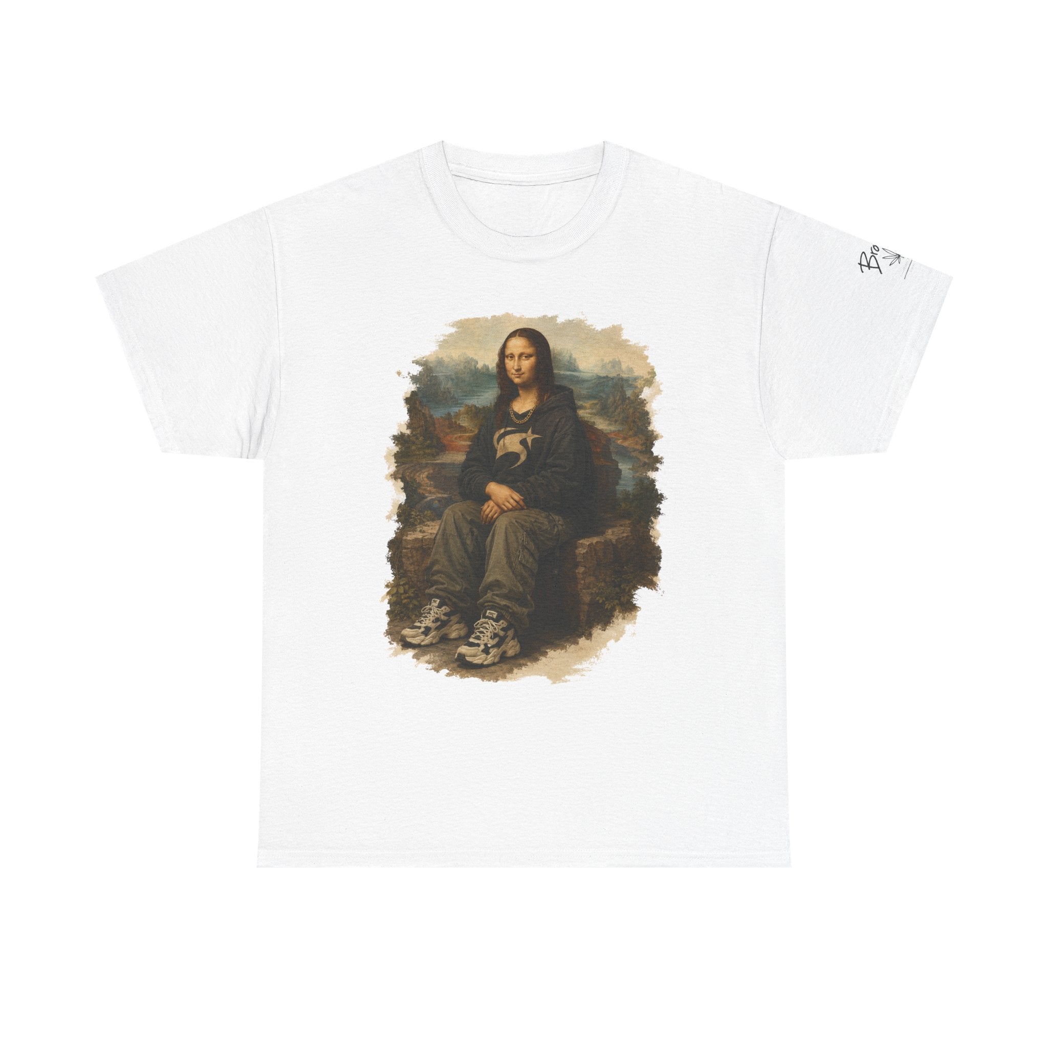 Mona Lisa Graphic Tee – Vintage Art Parody T-Shirt