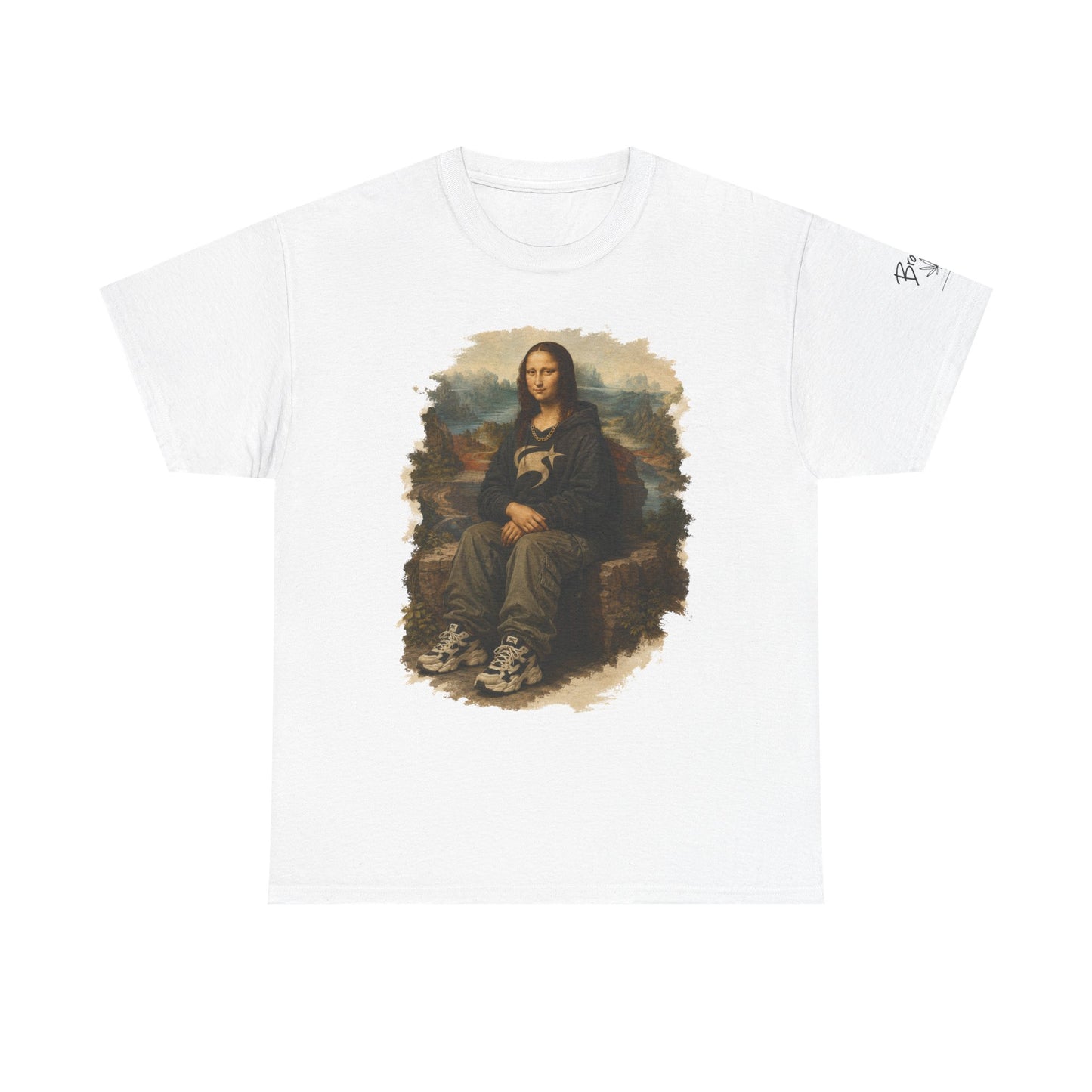 Mona Lisa Graphic Tee – Vintage Art Parody T-Shirt