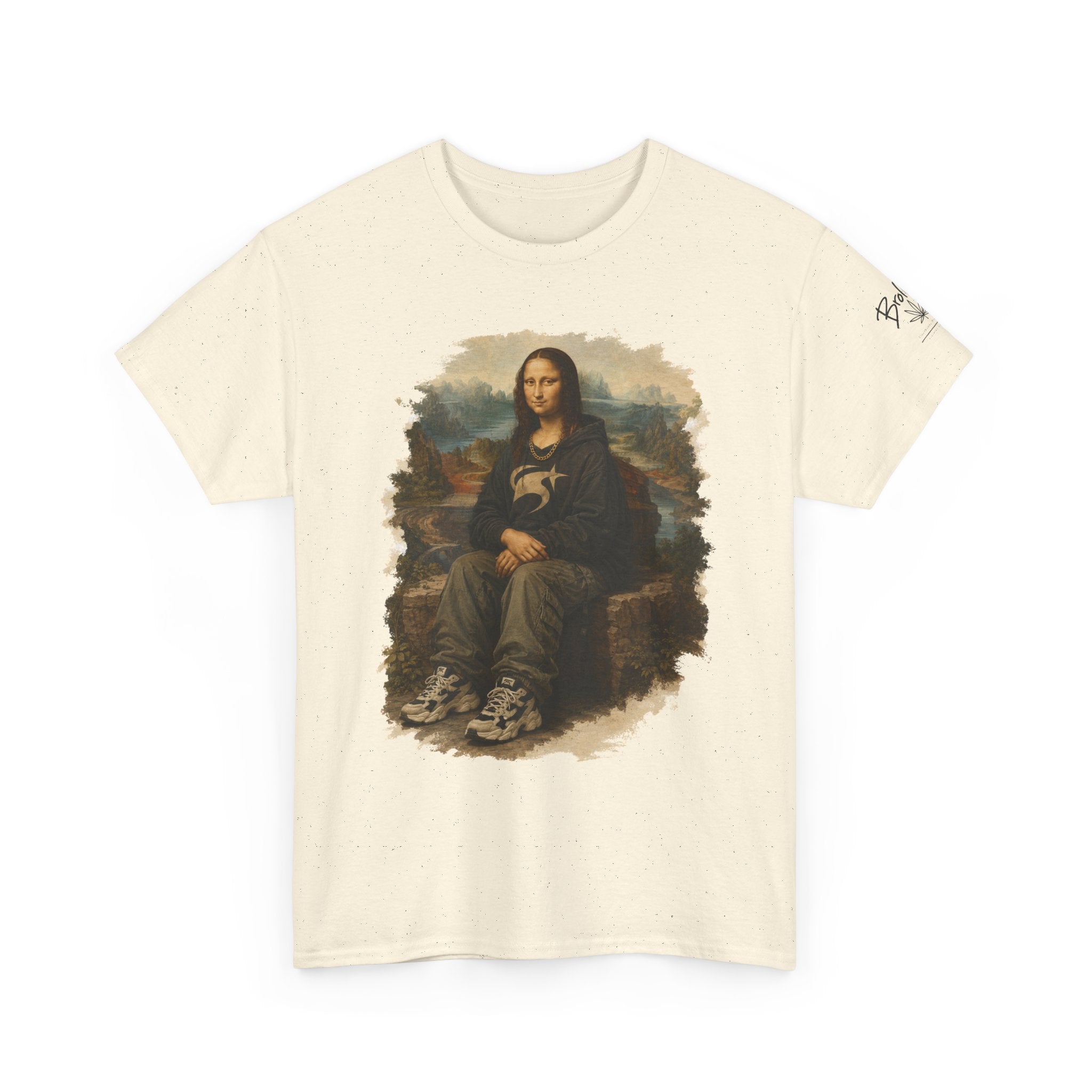 Mona Lisa Graphic Tee – Vintage Art Parody T-Shirt