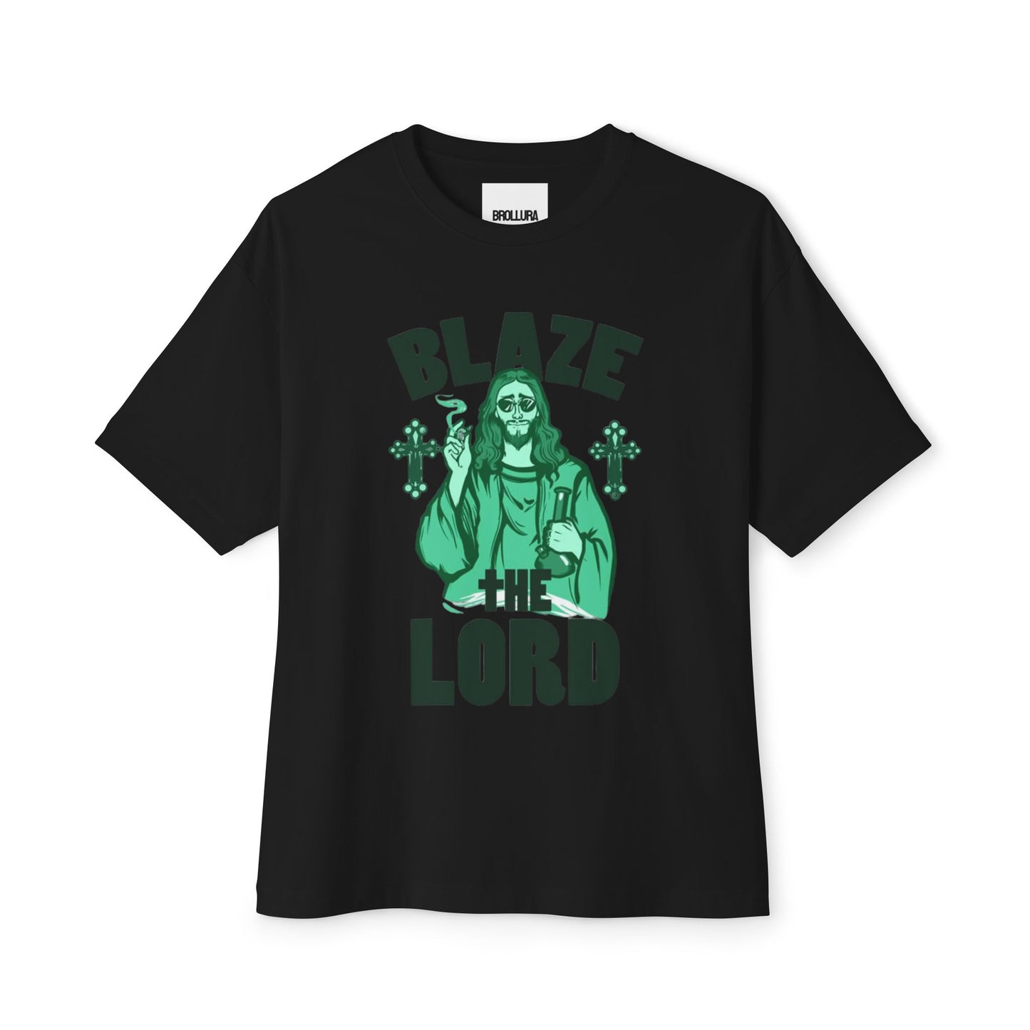 Graphic Tee — "Blaze The Lord" Religious Stoner Shirt