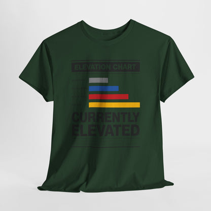 Funny Currently Elevated Tee — Elevation Chart Graphic T-Shirt