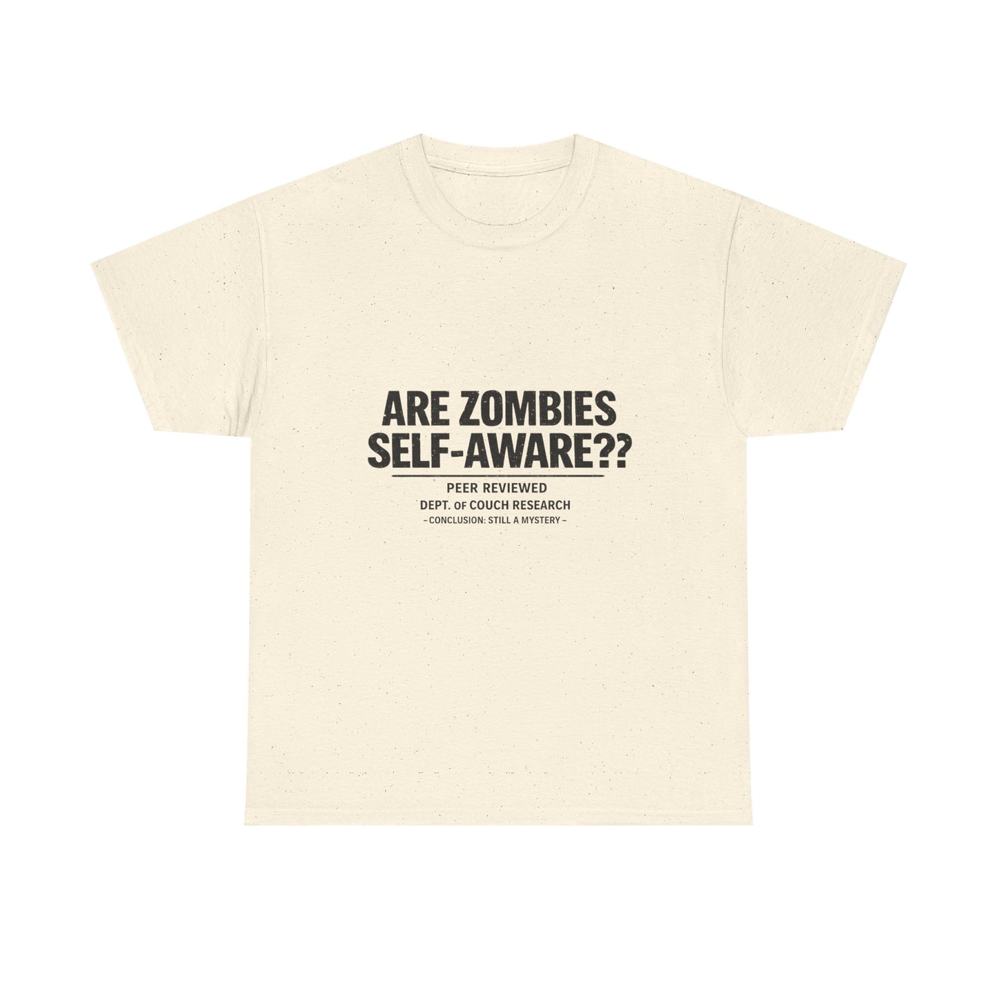 Funny Zombie Awareness Tee — "Are Zombies Self-Aware??" Graphic T-Shirt