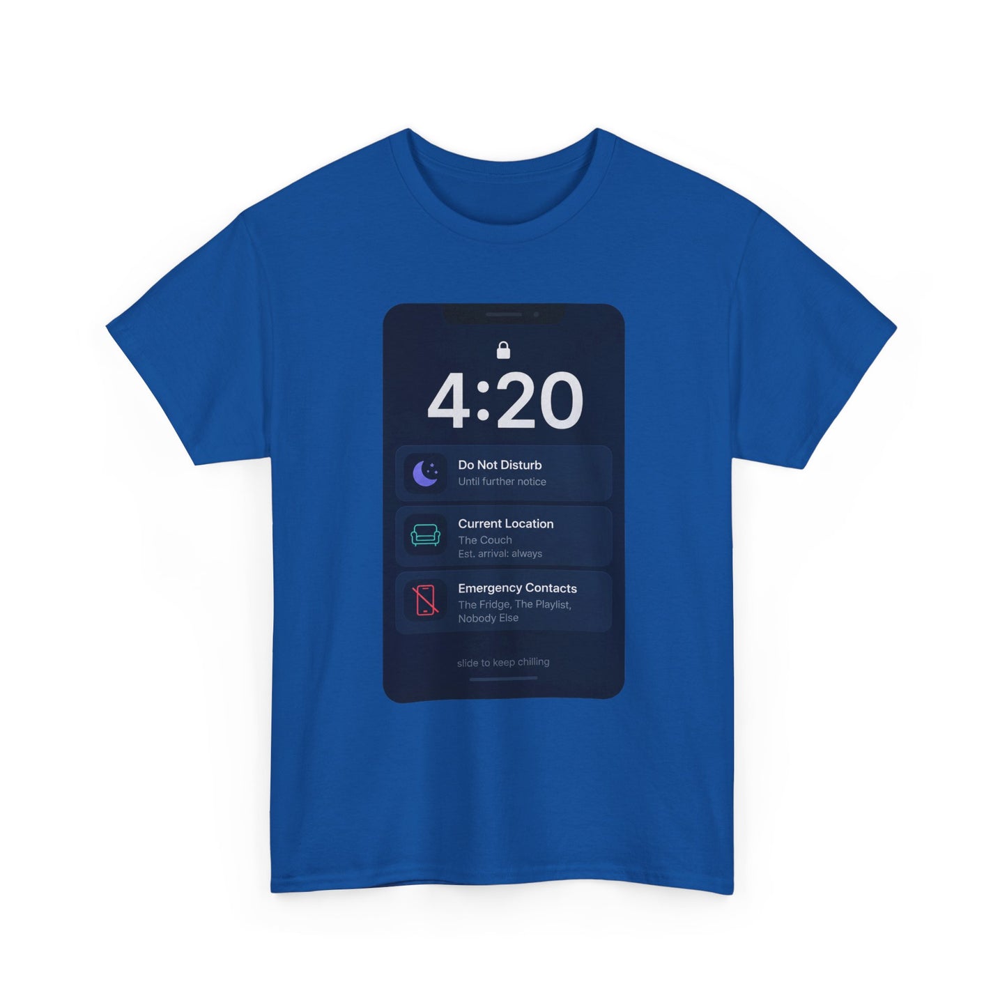 420 Phone Lockscreen Graphic Tee — Funny Stoner Shirt