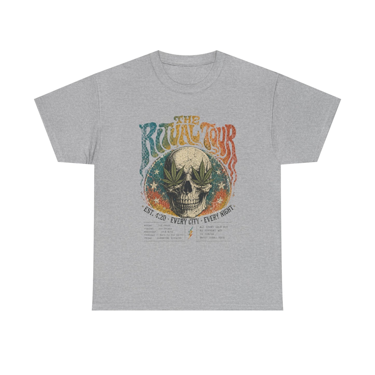 The Ritual Tour Skull Tee — Retro Vintage Rock Band Graphic T-Shirt