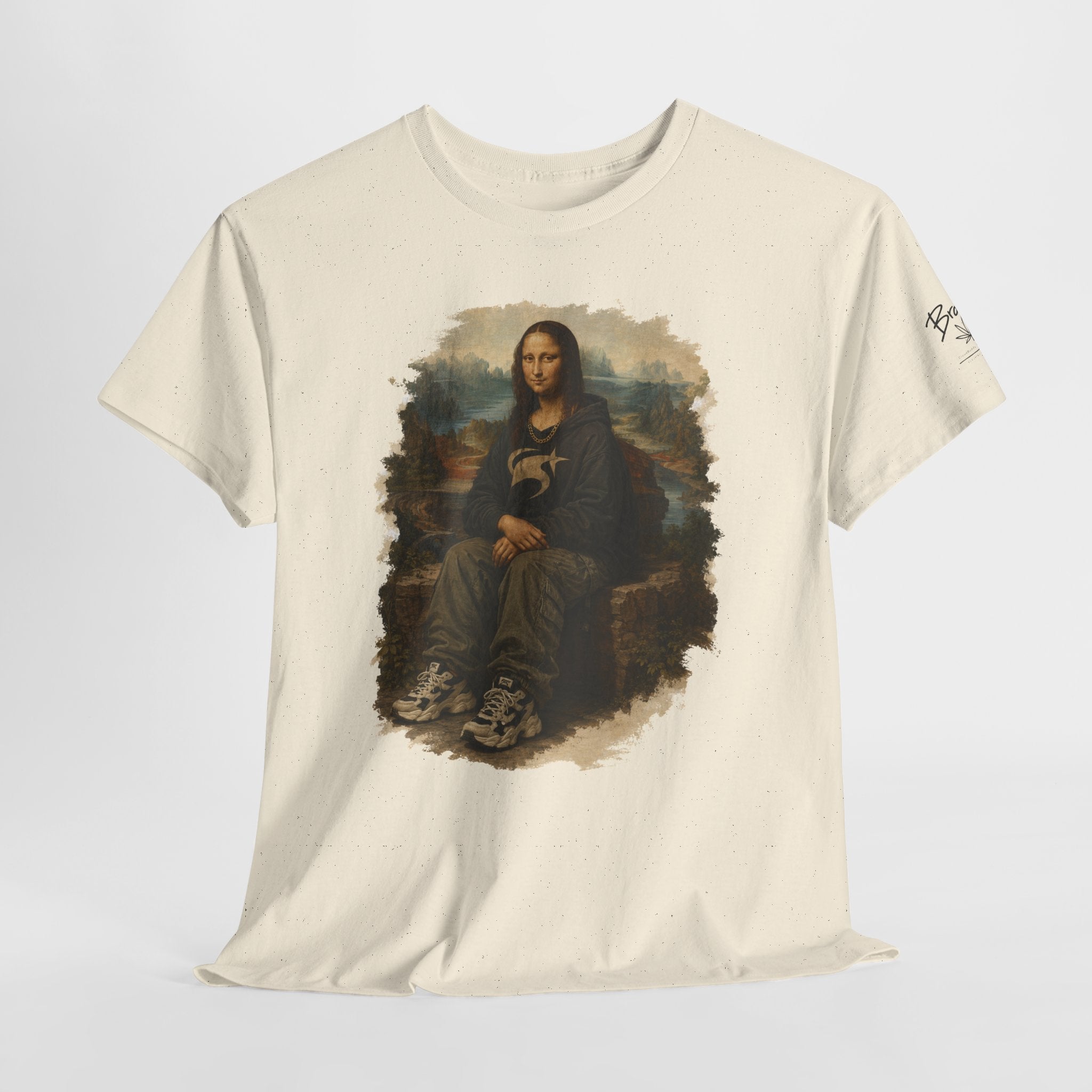 Mona Lisa Graphic Tee – Vintage Art Parody T-Shirt
