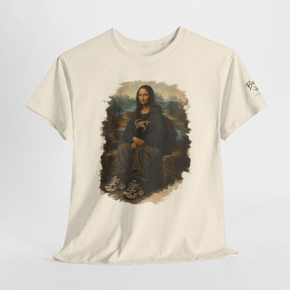 Mona Lisa Graphic Tee – Vintage Art Parody T-Shirt