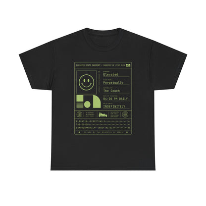Funny Positive Data Graphic Tee — "Everything Is Fine" Minimalist Smiley Shirt
