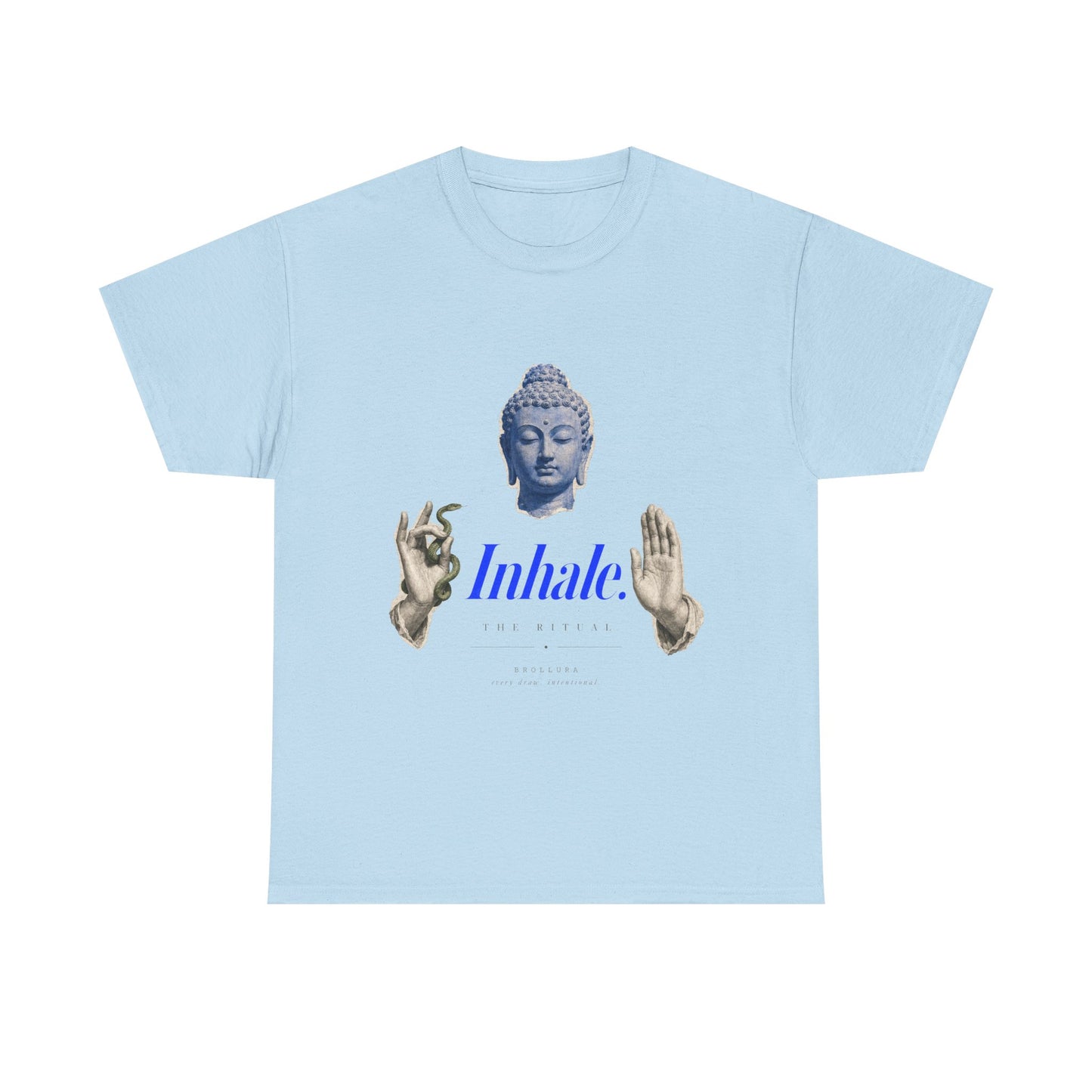 Mindful Buddha Tee — "Inhale" Meditation T-Shirt