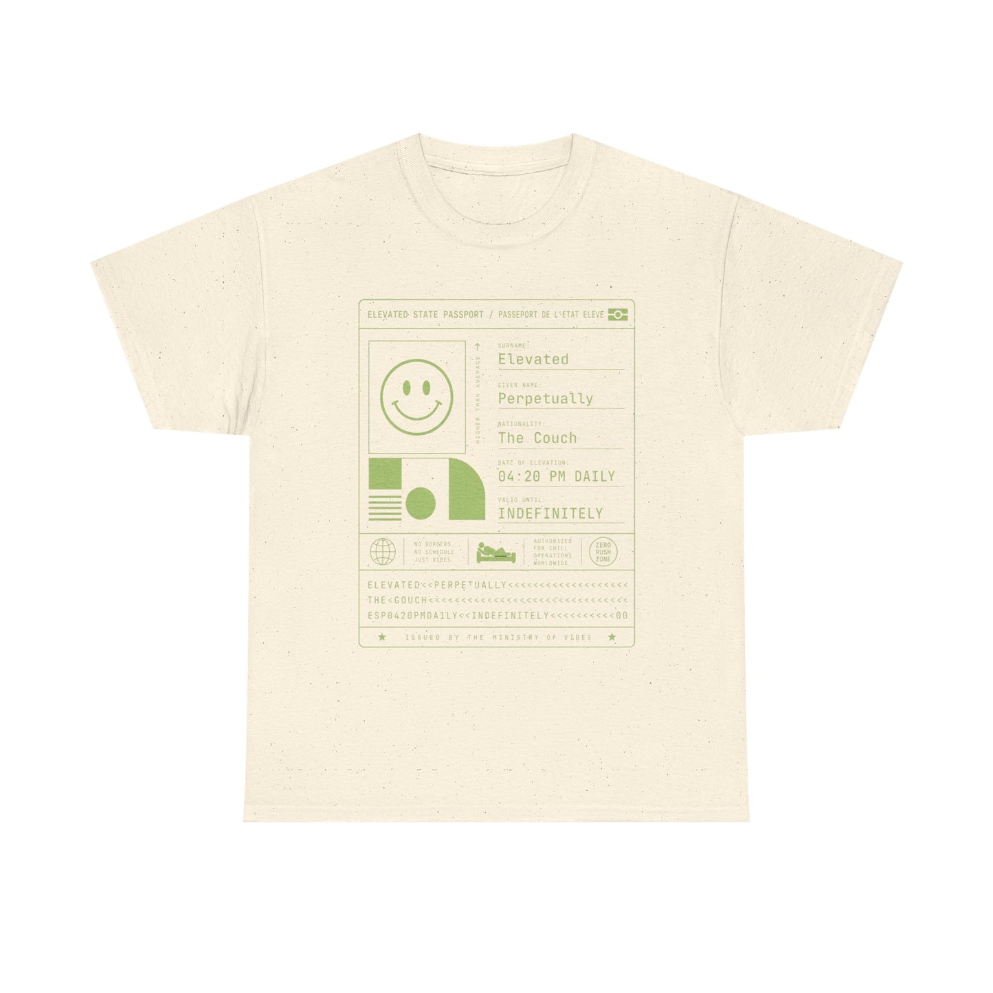 Funny Positive Data Graphic Tee — "Everything Is Fine" Minimalist Smiley Shirt
