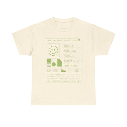 Funny Positive Data Graphic Tee — "Everything Is Fine" Minimalist Smiley Shirt