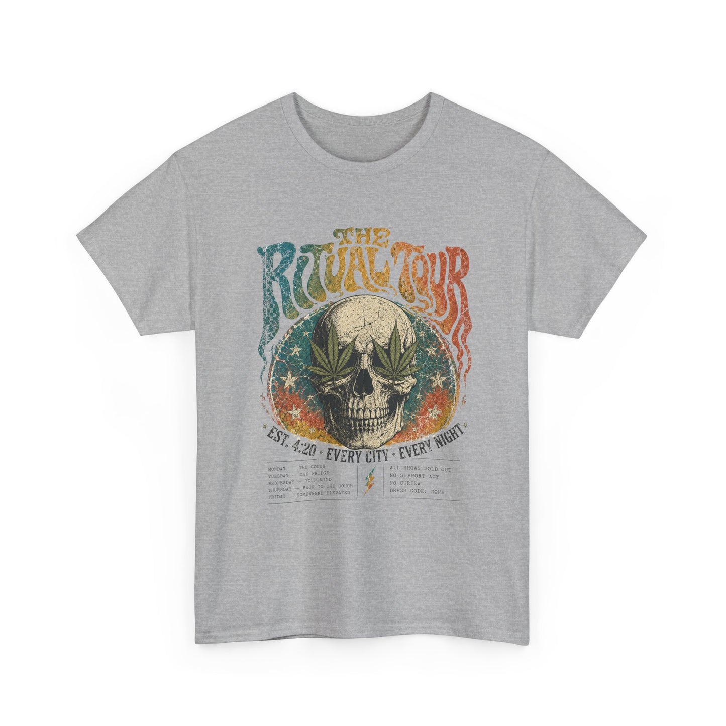 The Ritual Tour Skull Tee — Retro Vintage Rock Band Graphic T-Shirt