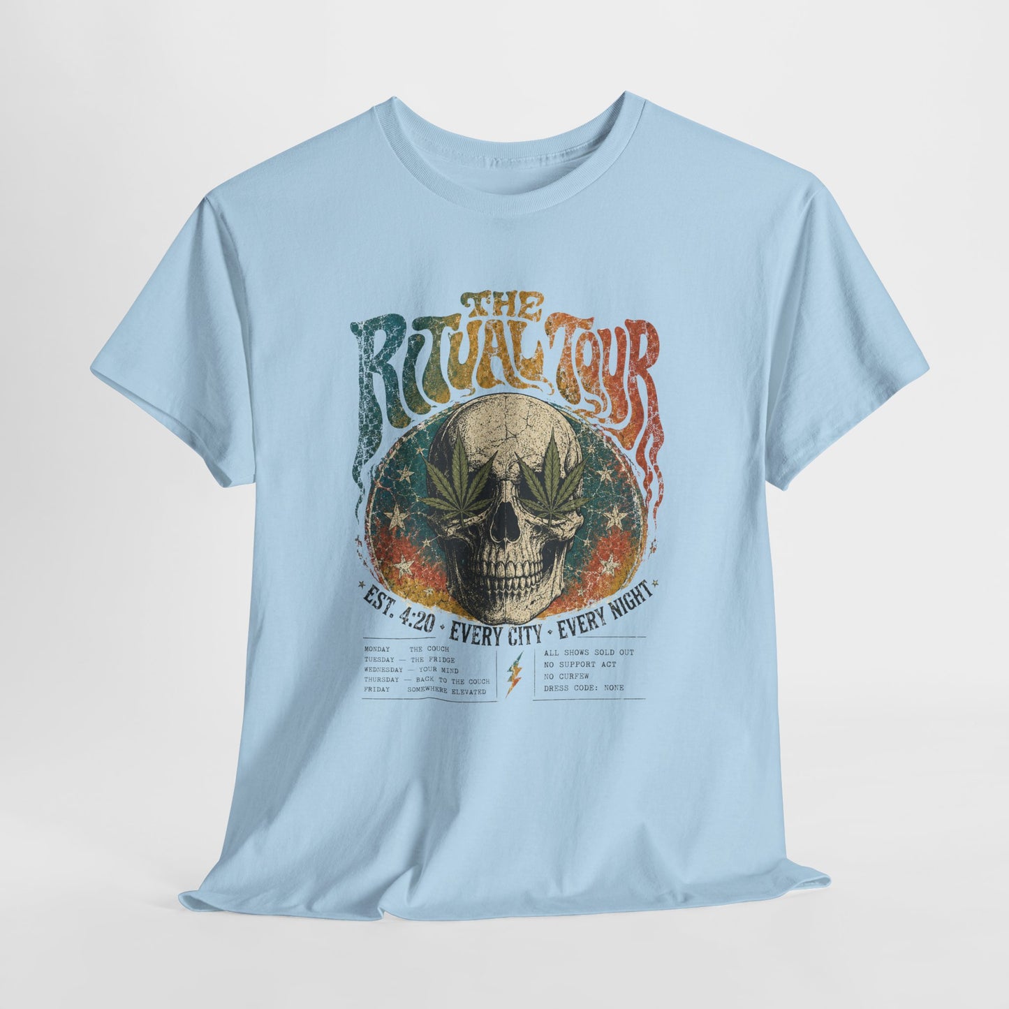 The Ritual Tour Skull Tee — Retro Vintage Rock Band Graphic T-Shirt