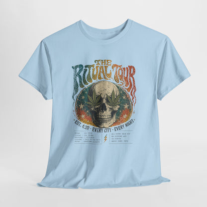 The Ritual Tour Skull Tee — Retro Vintage Rock Band Graphic T-Shirt