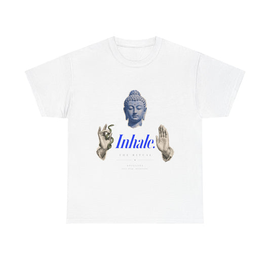 Mindful Buddha Tee — "Inhale" Meditation T-Shirt