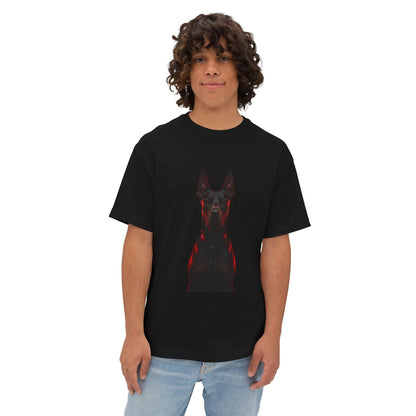Red-Lined Portrait Graphic Tee
