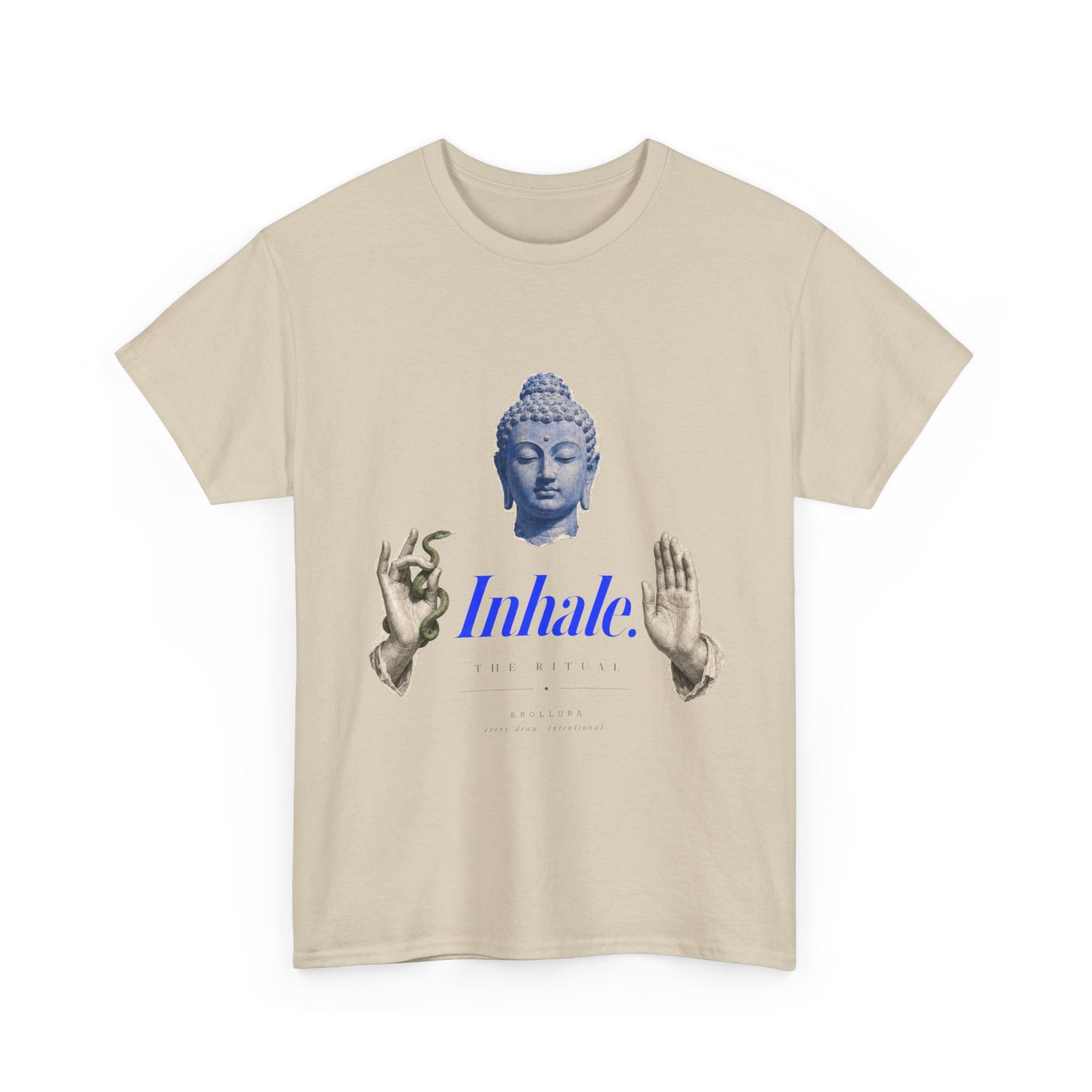 Mindful Buddha Tee — "Inhale" Meditation T-Shirt