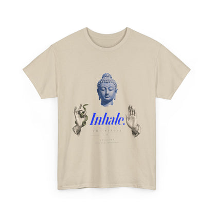 Mindful Buddha Tee — "Inhale" Meditation T-Shirt