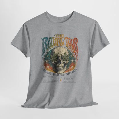 The Ritual Tour Skull Tee — Retro Vintage Rock Band Graphic T-Shirt