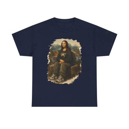 Mona Lisa Graphic Tee – Vintage Art Parody T-Shirt