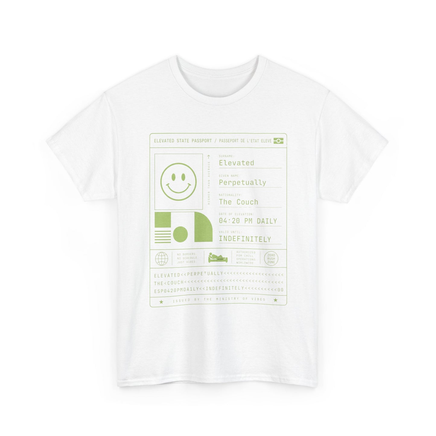 Funny Positive Data Graphic Tee — "Everything Is Fine" Minimalist Smiley Shirt
