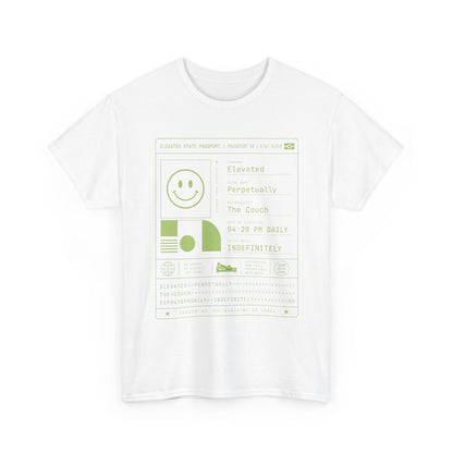 Funny Positive Data Graphic Tee — "Everything Is Fine" Minimalist Smiley Shirt