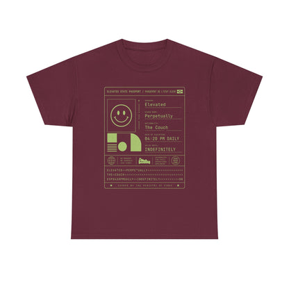 Funny Positive Data Graphic Tee — "Everything Is Fine" Minimalist Smiley Shirt
