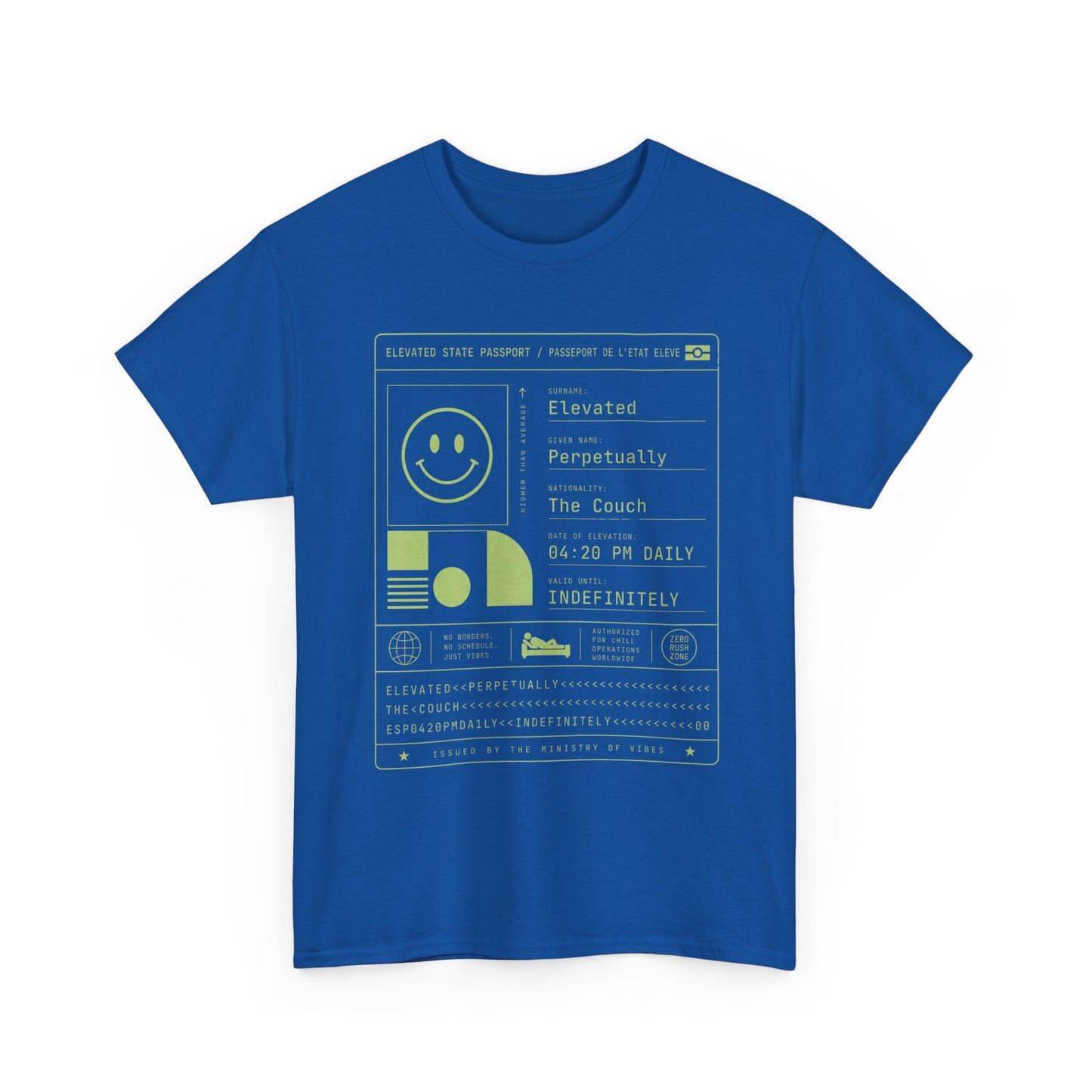 Funny Positive Data Graphic Tee — "Everything Is Fine" Minimalist Smiley Shirt
