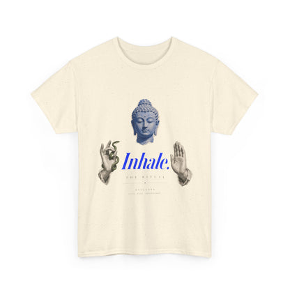 Mindful Buddha Tee — "Inhale" Meditation T-Shirt