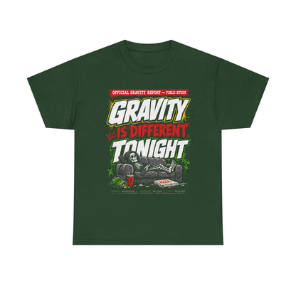 Funny Graphic Tee — 'Is Different' Retro Couch Illustration Shirt