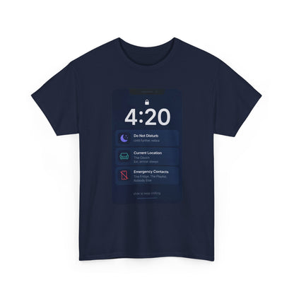 420 Phone Lockscreen Graphic Tee — Funny Stoner Shirt
