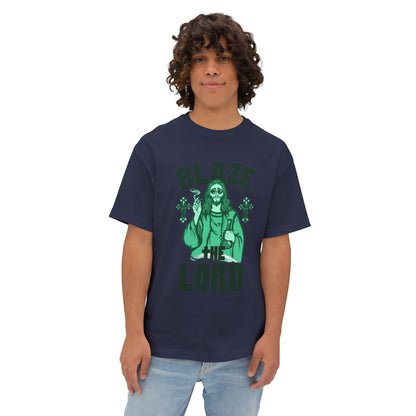 Graphic Tee — "Blaze The Lord" Religious Stoner Shirt