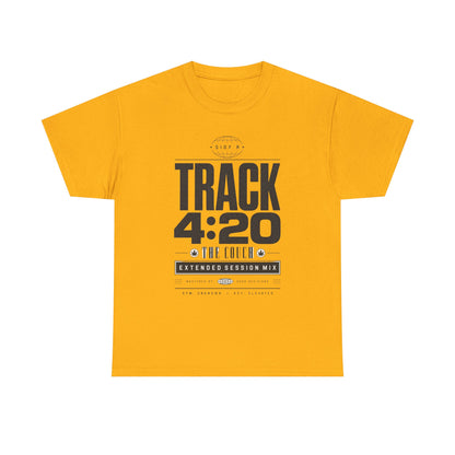 Funny T-Shirt — TRACK 4:20 Graphic Tee (Retro Music Poster Style)