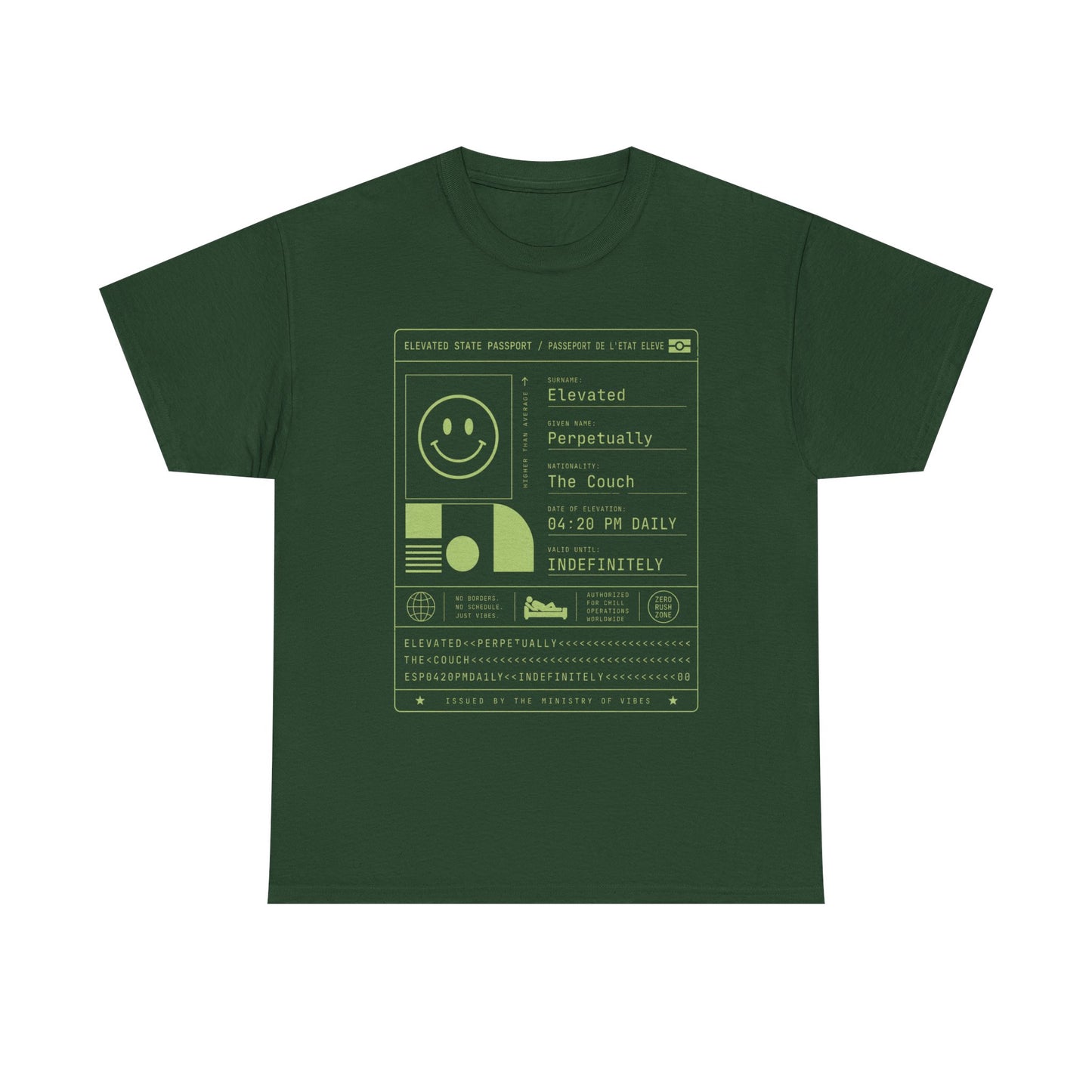 Funny Positive Data Graphic Tee — "Everything Is Fine" Minimalist Smiley Shirt