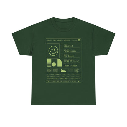 Funny Positive Data Graphic Tee — "Everything Is Fine" Minimalist Smiley Shirt