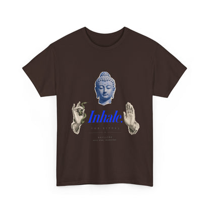 Mindful Buddha Tee — "Inhale" Meditation T-Shirt