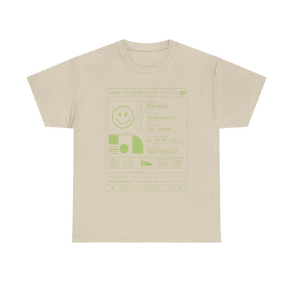 Funny Positive Data Graphic Tee — "Everything Is Fine" Minimalist Smiley Shirt