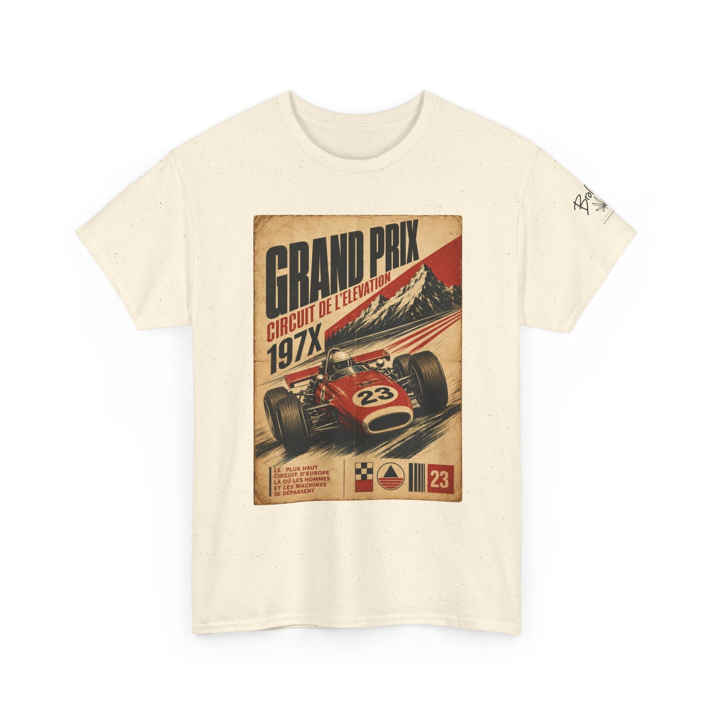Grand Prix Vintage Racing Tee — Retro Circuit de LeMans 197X Car Poster