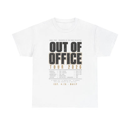 Out of Office Tour 2026 T‑Shirt — Vacation & Travel Graphic Tee
