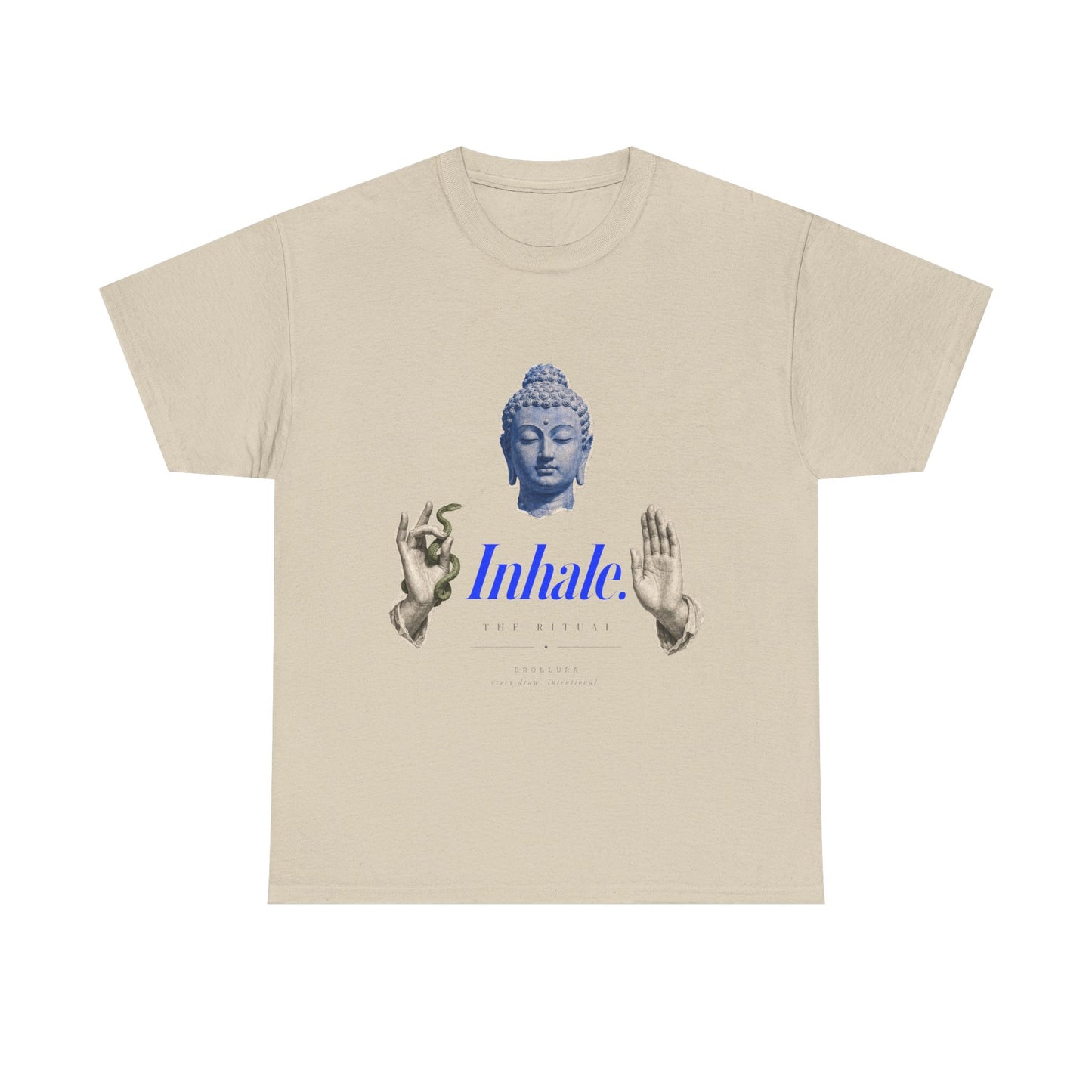 Mindful Buddha Tee — "Inhale" Meditation T-Shirt