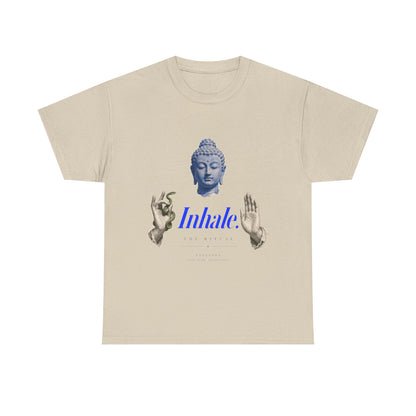 Mindful Buddha Tee — "Inhale" Meditation T-Shirt