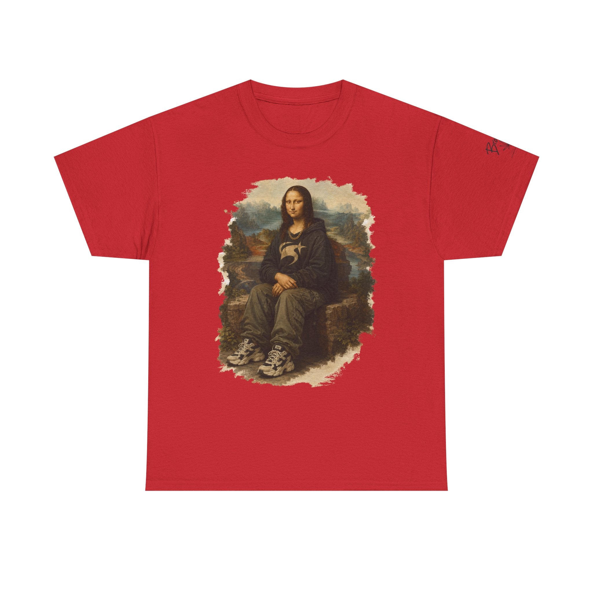 Mona Lisa Graphic Tee – Vintage Art Parody T-Shirt