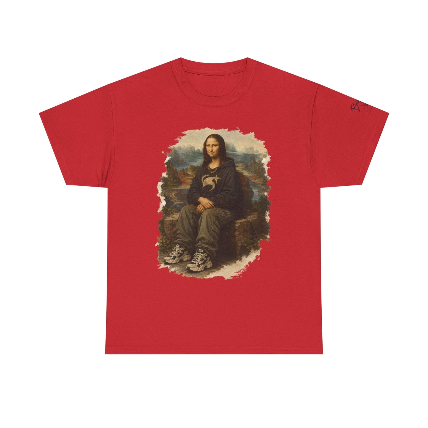 Mona Lisa Graphic Tee – Vintage Art Parody T-Shirt